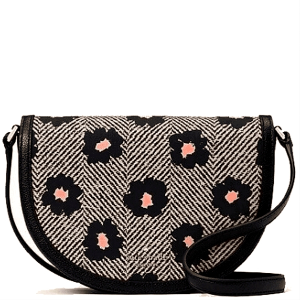 NWT Kate Spade New York Floral Crescent Crossbody Bag